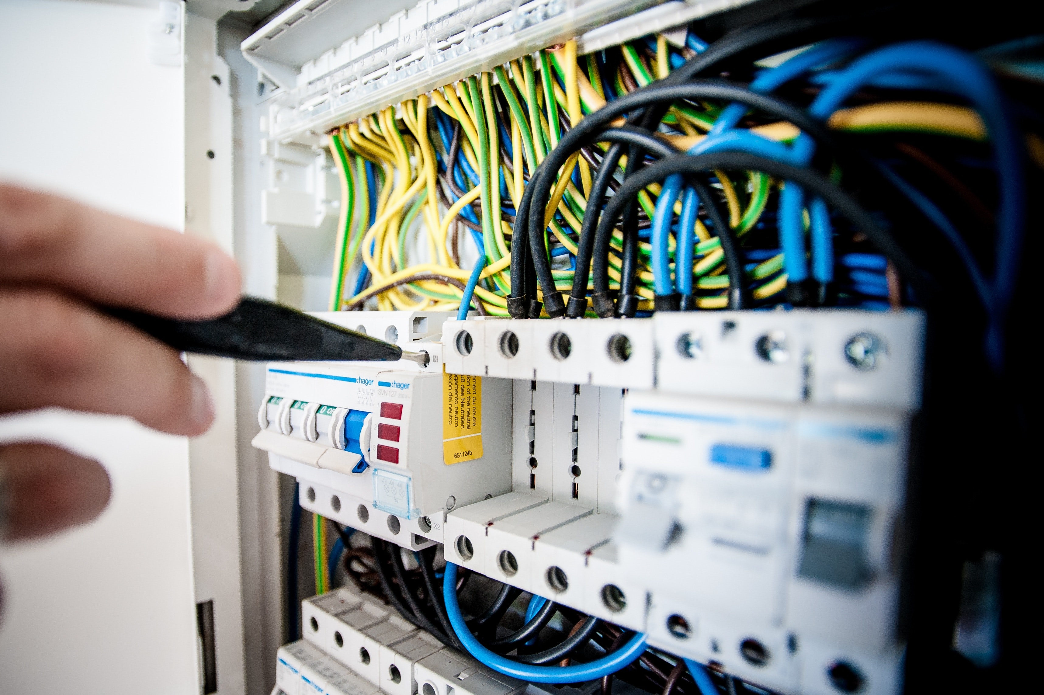 Structured network cabinet and cabling